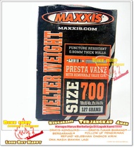 Ban Dalam Sepeda Balap Maxxis 700x35/45C Sampai 27x1 3/8-1 3/4 FV