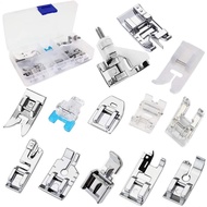 13Pcs Set Kaki Penekan untuk Mesin Jahit Isi Rumah Brother Singer Janome Toyota...
