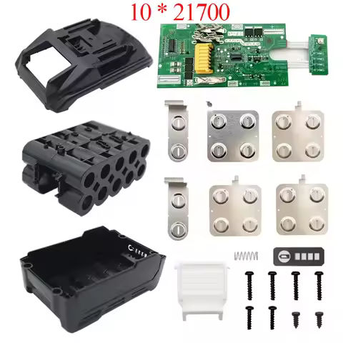 10X21700 BL1830 Li-ion Battery Plastic Case PCB Charging Circuit Board Shell Box For MAKITA 18V Lith