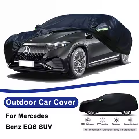For Mercedes Benz EQS SUV Full Car Outdoor Cover Waterproof Dustproof UV Resistant Sunshade Vehicle 