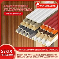 READY | 3M/2.9M/WOOD PANEL WPC KISI KISI KAYU WALL PANEL PVC MOTIF KAYU WALLPANEL PVC 3D/ WPC WALL P