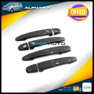 Toyota Alphard/Vellfire AN10 ANH10 2002-2008 Door Handle Protector Carbon Cover Molding Trim Vacc Au