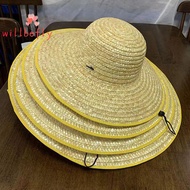 [WillBeRedS] Sunshade Hat Straw Hat Farmers Outdoor Sunblo Hat Pastoral Agricultural Sunblo Hat [NEW