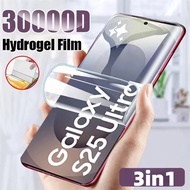 3in1 For Samsung Galaxy S26 S25 S26+ S25+ Ultra Plus HD Hydrogel Screen Protector Front + Carbon Fib
