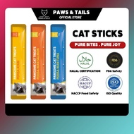 【PAWS&TAILS】1Box（60PCS）/100PCS Cat Stick Snack/Cat treat/Cat Snack/Cat Snack/Makanan basah kucing-猫条