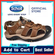 Scholl shoes men leather sandals men sandal for men men slippers korean sandal Scholl sandals men Sc