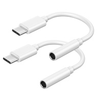 2 Pack [MFi Certified] iPhone 15 Headphones Adapter, USB Type C to 3.5 mm Headphone Jack Converter A