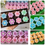 Jelly Mold-Layer Dessert Ruby Flower Pattern New 5-Cent Silicone Shiny Texture Sharp