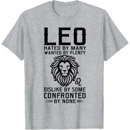 Lion Graphic Art July August Birthday Gifts Leo Zodiac Sign T-Shirt