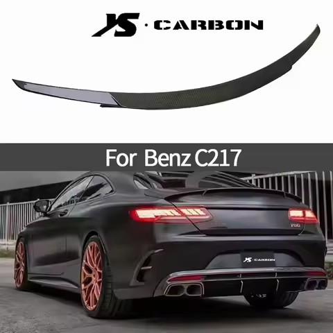 Real Carbon Fiber Rear Spoiler Wing for Mercedes Benz S Coupe W217 C217 S63 Coupe 2015-2020