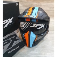 Jp MX726R MODULAR BLACK DOFF/ORANGE Helmet