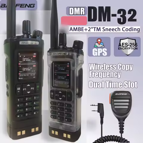 Baofeng Dm-32 8W Gps Aes256 Encryption Baofeng New Long Range Baofeng Dm-32Uv Dmr Digital Radio