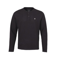 Khaki Bros. - Henley T-shirt - เสื้อยืดแขนยาว คอ Henley ทรง Regular - KM24K078