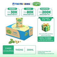 [19-25.08 QT đơn từ 999k] Thùng Sữa Đậu Nành Vinasoy Fami Canxi Nguyên vị (200ml x 40 Bịch)