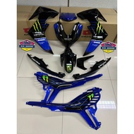 Exciter🇻🇳 Yamaha Y16ZR V1 V2 Coverset MONSTER ENERGY BIRU HITAM MONSTER Y16ZR V2 MONSTER BLUE GREEN 