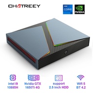 Chatreey Intel เกมเมอร์คอมพิวเตอร์ขนาดเล็ก G1P G1 I9 I7 8คอร์พร้อม GTX1650 Nvidia 4G RTX 2060กราฟิก6G Windows คอมพิวเตอร์เดสก์ท็อปสำหรับเล่นเกม11