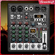 [Flowerhxy1] Audio Mixer Portable USB DJ Controller Sound Mixer for