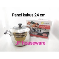 Stainless Steel Steamer Pot 24, 26, 28 Cm