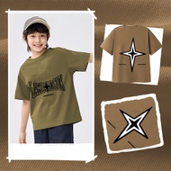 Ready Stock Imported 100% Cotton Boys' T-shirts, trendy short-sleeved T-shirts, two-sided printed, U