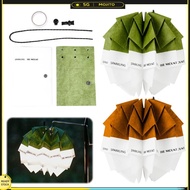 DIY Outdoor Camping Light Shade with Adjustable Rope Snap Button Hanging Lantern Cover Outdoor Hangi