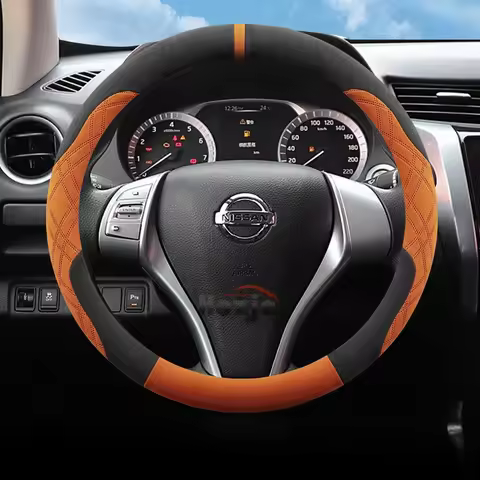Suede car steering wheel cover is suitable for Nissan NP300/Frontier/Strada, Patrol Y62 X-Trail T32