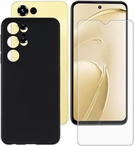 Case for Oukitel C68 (7.2") Phone Case + Screen Protector -Cover Shell Soft Silicone Black Protectiv