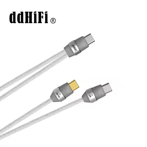 ddHiFi TC05M3 dual USB-C plug with charging OTG decoding cable, audio decoding and charging 2-in-1