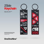 GANTUNGAN Ksr ONEONENINE - 2SIDE KEYCHAIN RECTANGLE SERIES/KEYCHAIN