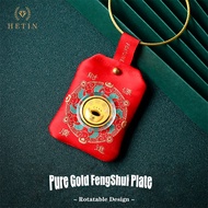【HETIN】999.9 Gold bar Emas coin gold bullion （0.2g）2025 Wealth Attraction Gold Bar Gift Box Set