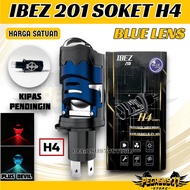 Ibez 201 H4 Purple Lens LED Headlight Red & Ice BlueDEVIL with cooling fan Motorcycle headlight/