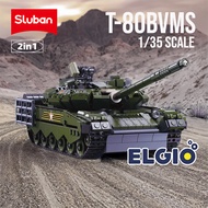 Sluban Bricks Tank T-80 BVMS Battle Tank 1:35 B1178