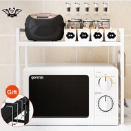 Kitchen Microwave Oven Rack Storage Shelf Organizer Holder Movable Cabinet Dish Shelving Home Appliances Printer Rack