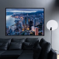 暮色維多利亞港 - 風景掛畫/繁華都市/城市景象/邊櫃擺設/辦公室