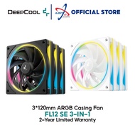 DEEPCOOL FL12 SE 3-IN-1 ARGB 3X120MM CARING FAN - BLACK / WHITE
