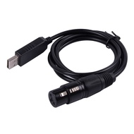 USB RS485 DMX Control DMX512 DMX400 DIY Serial Converter Stage Light Controller Equipment Cable, 1.8