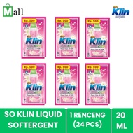 SO KLIN - So Klin Liquid 20 ml Detergen Cair Isi 24 Pcs So Klin Pengharum Pakaian