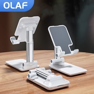 [Universal support] OLAF ที่ตั้งโทรศัพท์บนโต๊ะพับได้มีแท่นวางโทรศัพท์มือถือสำหรับรถยนต์แท็บเล็ตแท่นวางโทรศัพท์สำหรับ iPad iPhone Xiaomi Huawei