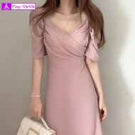 ❤Pang DuDu❤ White Long Dress Filipiniana Pang Abay Evening Gown Chiffon Short-sleeved Fairy Dress Su