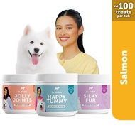 Dr Shiba Happy Tummy Jolly Joints and Silky Fur Triple-Care Bundle Healthy Dog Treats for Pets with 