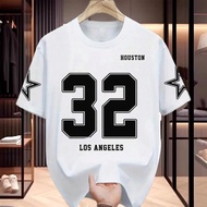 Basketball Shirt Viral Number Premium Cotton Combed 24s - Sport
