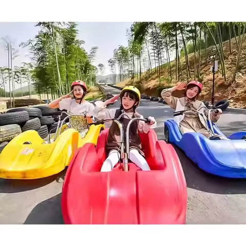 Outdoor Mountain Buggy Roller Coaster Unpowered Go Kart Amusement Equipment Off Road Karting