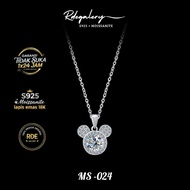 MS-024/Moisnite necklace S925 high quality/ 1 carat moissanite necklace S925