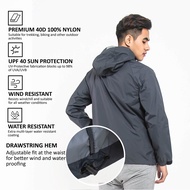 Forest Jaket Lelaki | Forest Men Windbreaker Reflective Waterproof Jacket - 30392