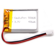 MSDS Verified Part Number: 502535, Rechargeable 3.7V 400mAh Li Lipo Lithium Polymer Ion Battery Pack