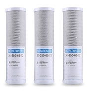 【Clearance sale】 Deals 3pcs Water Filter Activated Carbon Filter 10 Inch Replacement Purifier Cto Block Carbon Filter