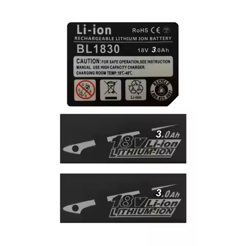 2 Sets BL1830 Tag Li-Ion battery 18V Sticker Label For Makita 18V 3Ah 4Ah 5Ah 6Ah 9Ah BL1860 battery