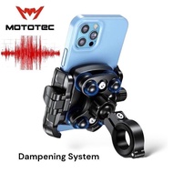 MOTOTEC MT-QD01 PLUS Dampening System ที่จับโทรศัพท์มือถือ สำหรับติดมอเตอร์ไซด์ แบบปลดล็อคเร็วพร้อมระบบกันสะเทือน