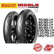 Pirelli Diablo Rosso Sport Tayar Tyre 70/90-17, 80/90-17,90/80-17 Sport Rims Y15ZR/Y16ZR/RS150/LC135