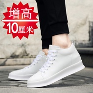 Bingao Elevator Shoes Mens 10cm K-style Youth Casual Board Shoes Hidden Heel 8 CM6 Black Shoes Easie