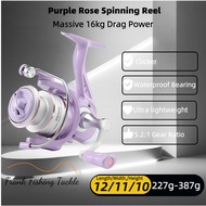 Montux PR Spinning Reel – 5.2:1/4.7:1, 6-14kg Drag, Slanted Spool, CNC Handle, 7 Sizes